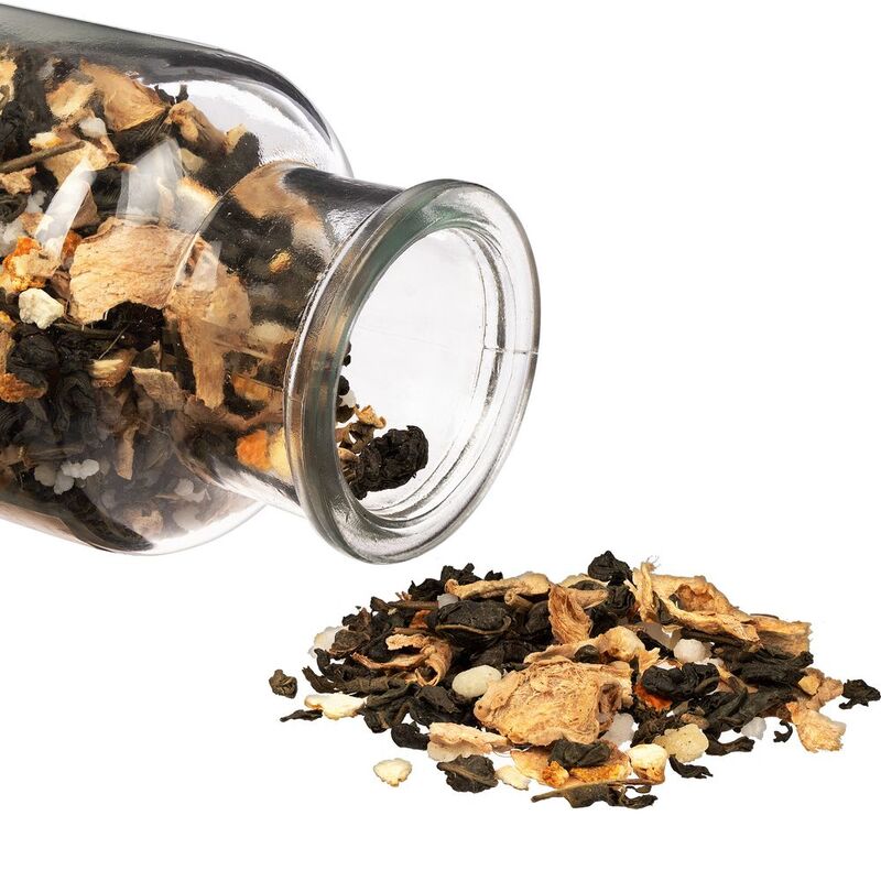 Чай &laquo;Сокочай&raquo;, зеленый с соком имбиря, с кусочками имбиря, апельсина и медом арт.16440.05