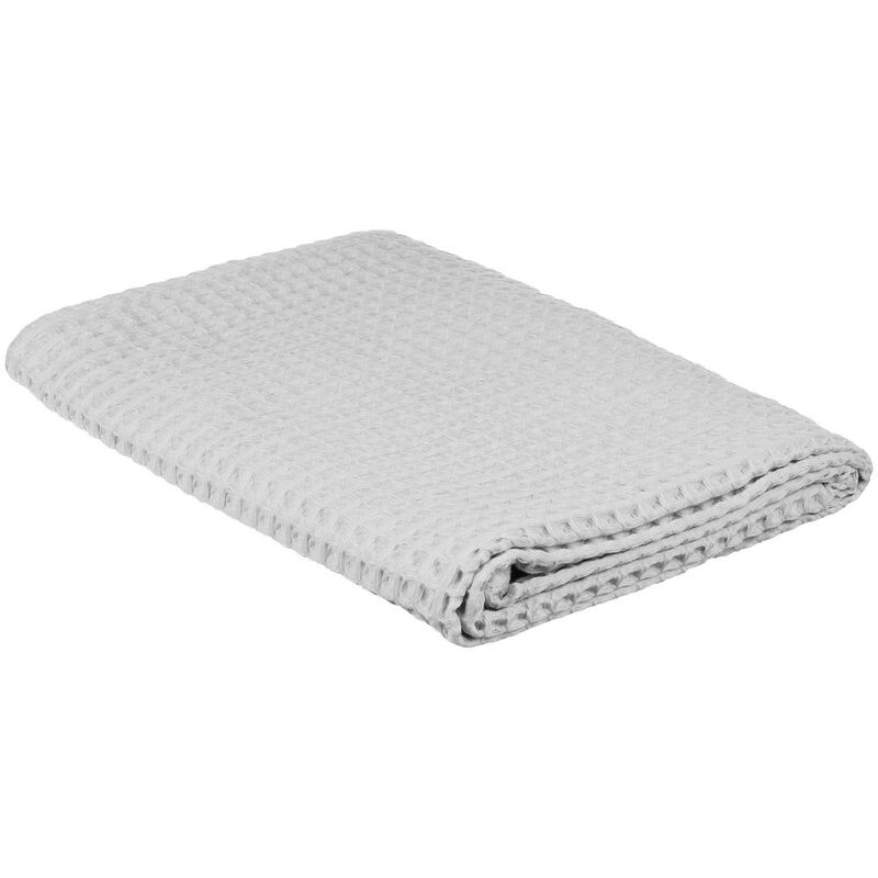 Полотенце вафельное Gentle, большое, светло-серое арт.17266.13