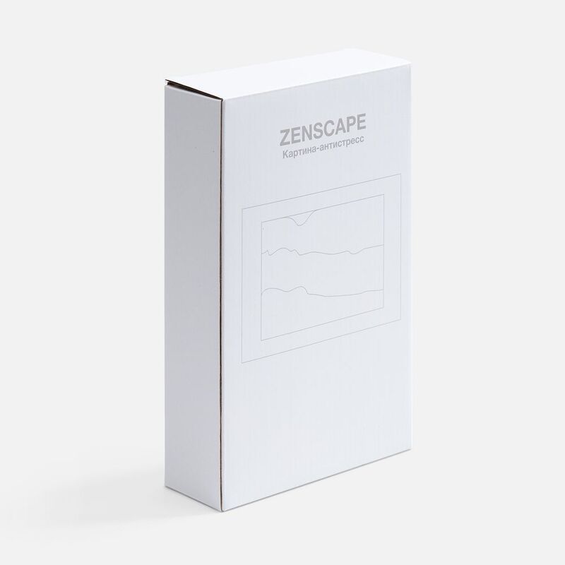 Песочная картина-антистресс Zenscape, белая с синим арт.20243.64