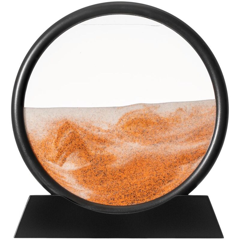 Песочная картина-антистресс Pleasantville, черная с оранжевым арт.20244.03