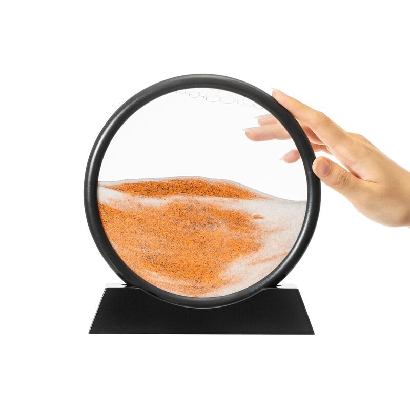 Песочная картина-антистресс Pleasantville, черная с оранжевым арт.20244.03