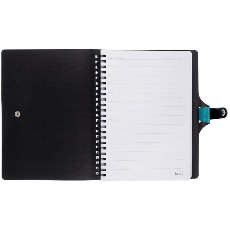 Ежедневник Strep Front на заказ, недатированный, бирюзовый арт.17283.49