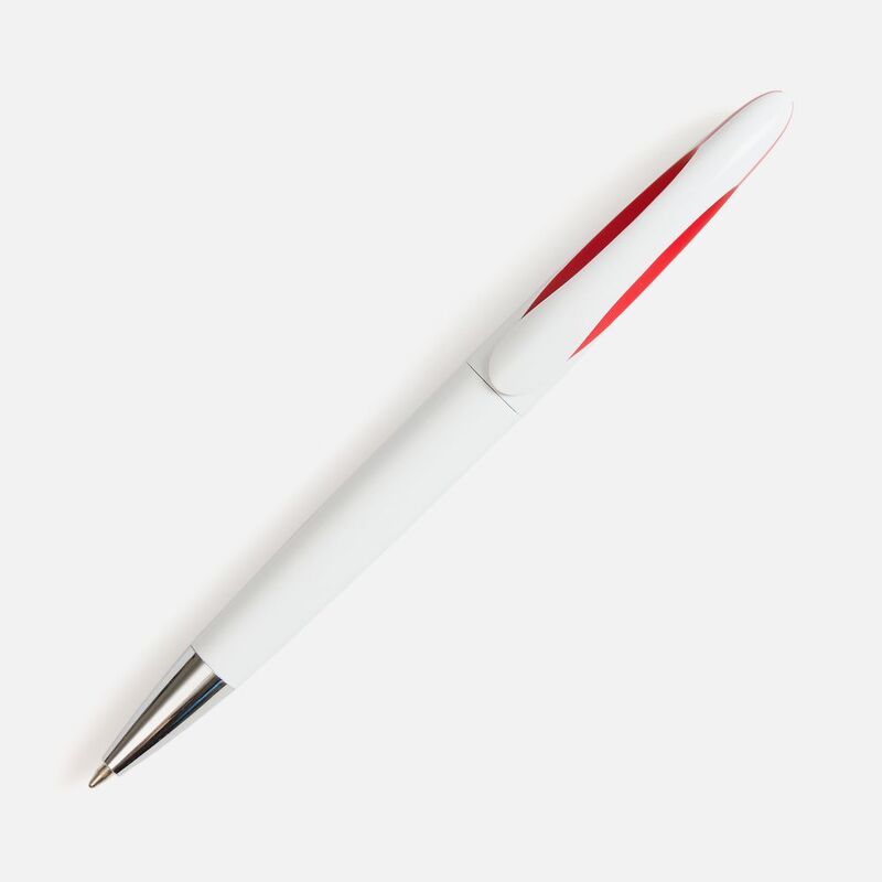 Ручка шариковая Nave, белая с красным арт.20030.65