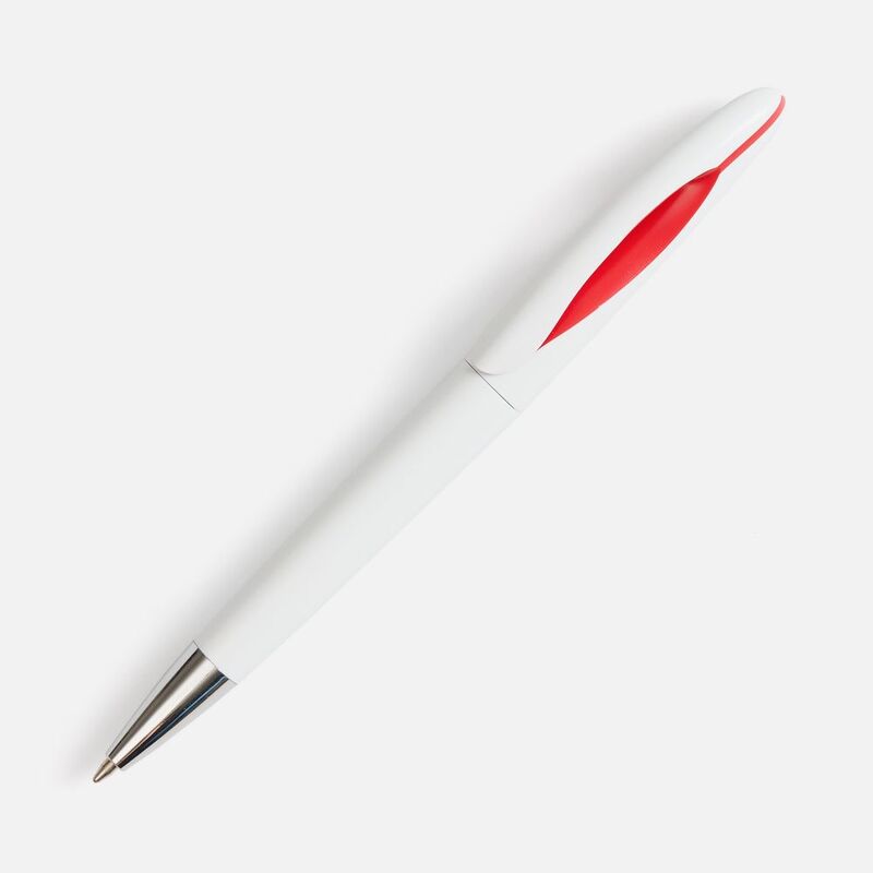 Ручка шариковая Nave, белая с красным арт.20030.65