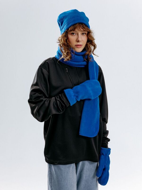 Шарф Fleecy, ярко-синий арт.17482.44