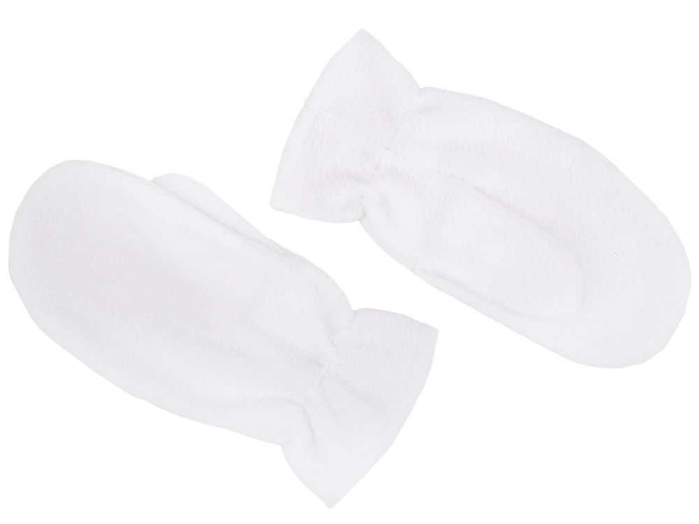 Варежки Fleecy, белые арт.17483.60