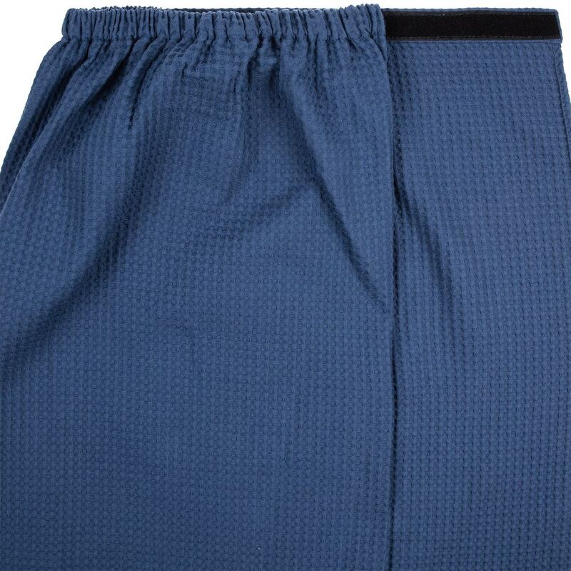 Килт вафельный мужской Onsen, темно-синий, единый размер арт.17348.44