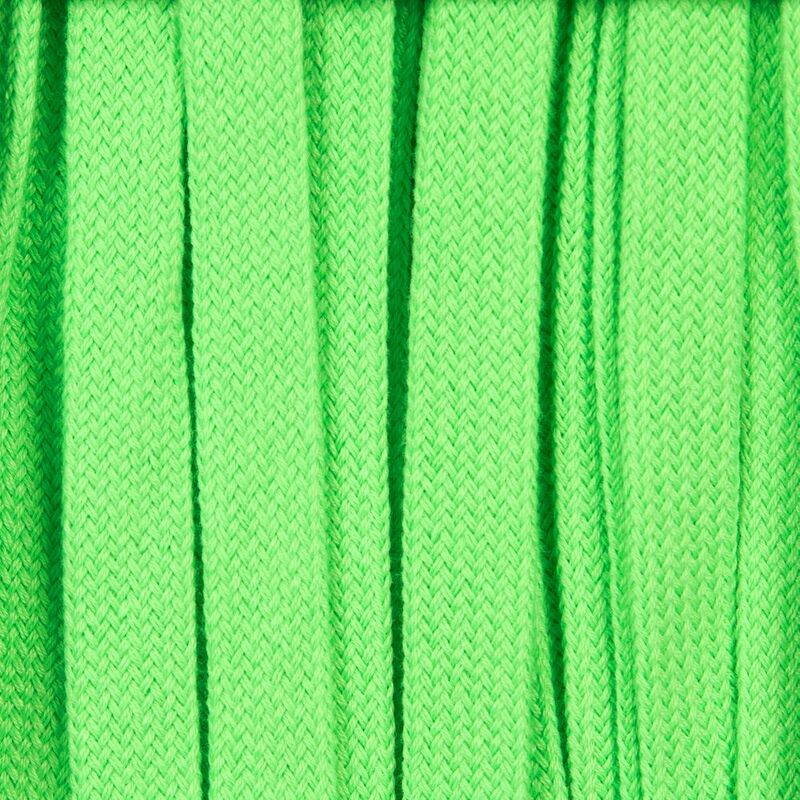 Плоский шнур Cord XL, зеленый неон, 180 см арт.19730.94.180cm