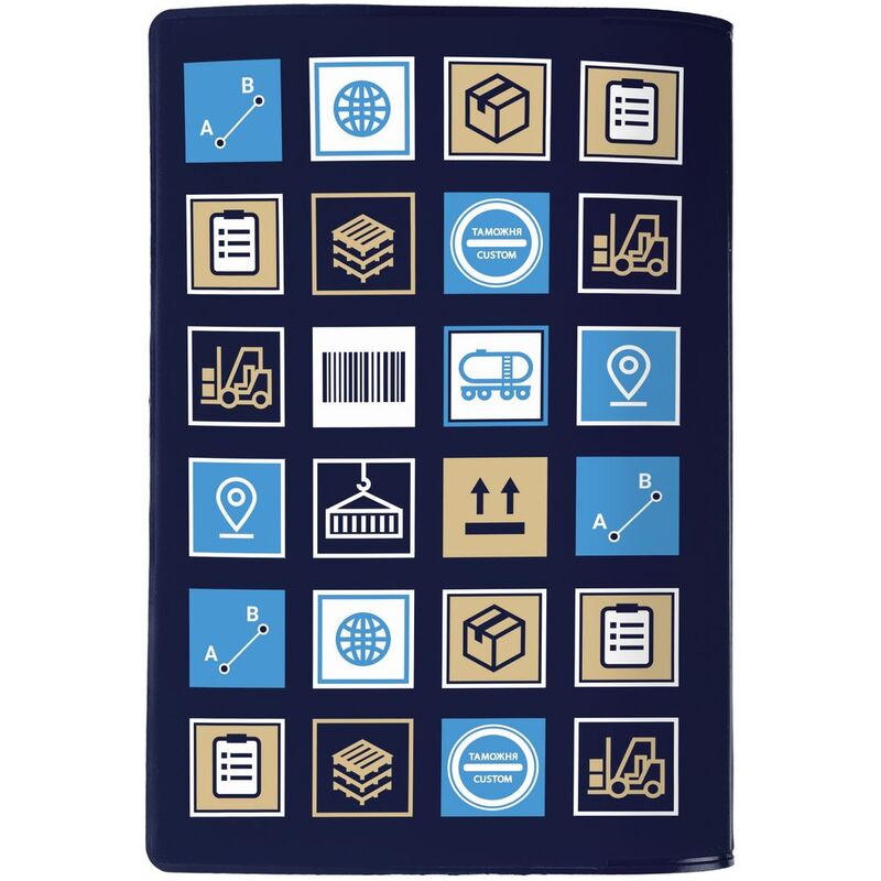 Обложка для паспорта Industry, ver.2, логистика арт.17768.41