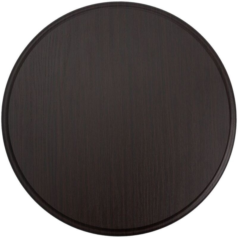 Плакетка Plaque, круглая, венге с серебристой пластиной арт.20453.10