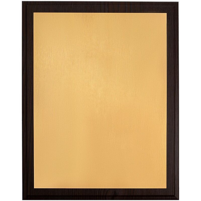 Плакетка Plaque XL, венге с золотистой пластиной арт.20456.00