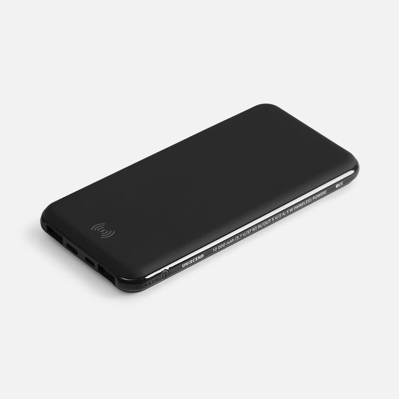 Аккумулятор с беспроводной зарядкой All Day Wireless, 10000 мАч, черный арт.27678.30