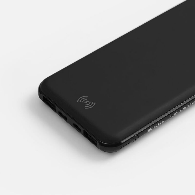 Аккумулятор с беспроводной зарядкой All Day Wireless, 10000 мАч, черный арт.27678.30