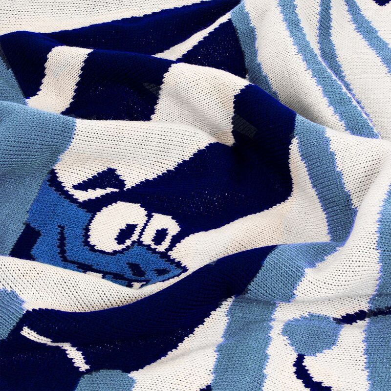 Плед Snake Your Body, синий арт.20231.40