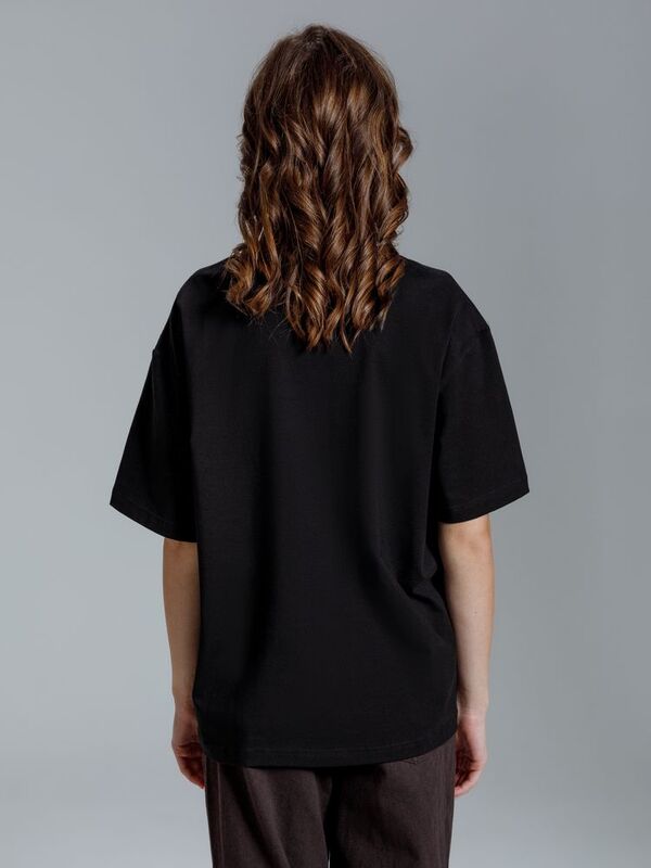 Футболка оверсайз Kangas, черная арт.19417.30