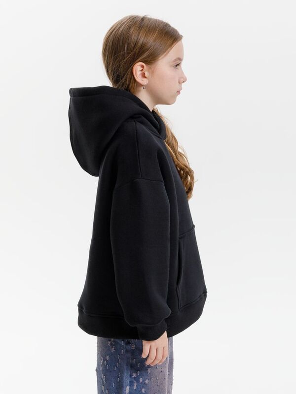 Худи детское оверсайз Junipero, черное арт.19418.30