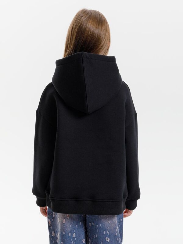 Худи детское оверсайз Junipero, черное арт.19418.30
