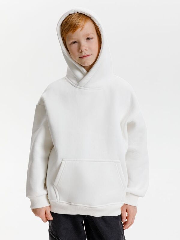 Худи детское оверсайз Junipero, молочное (белое) арт.19418.62