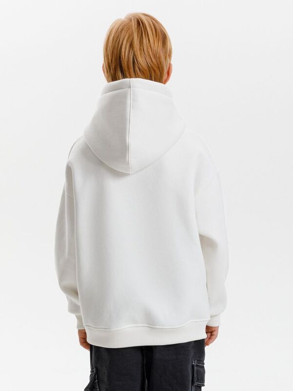 Худи детское оверсайз Junipero, молочное (белое) арт.19418.62