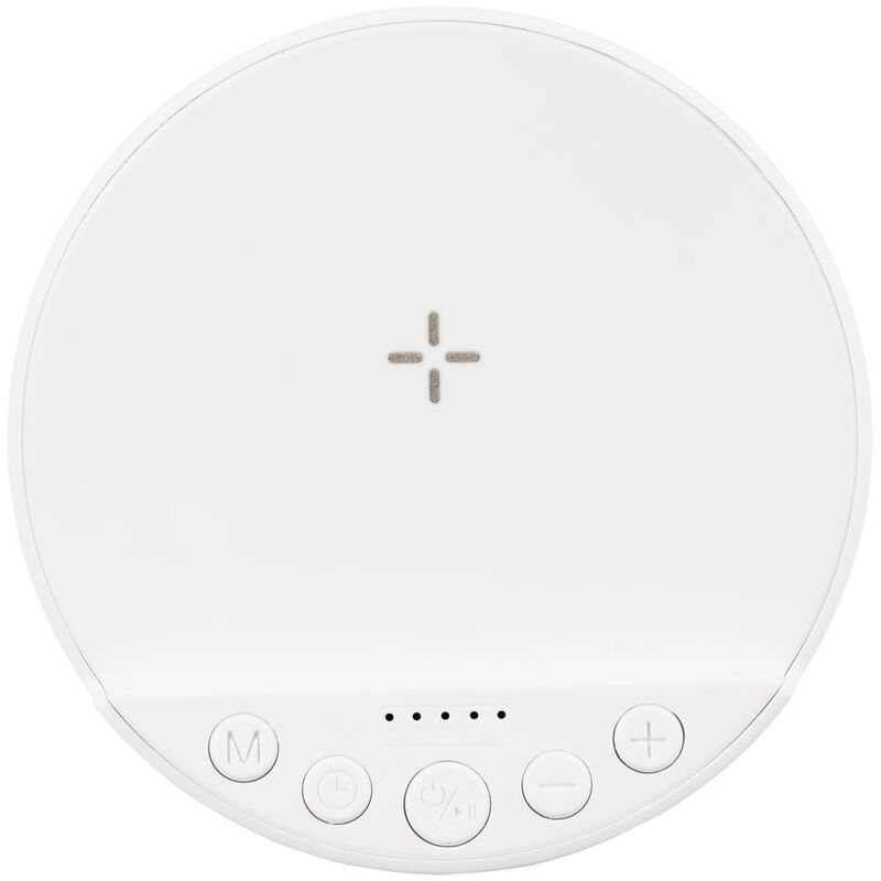 Bluetooth-колонка с беспроводной зарядкой relaxTime, белая арт.17359.60