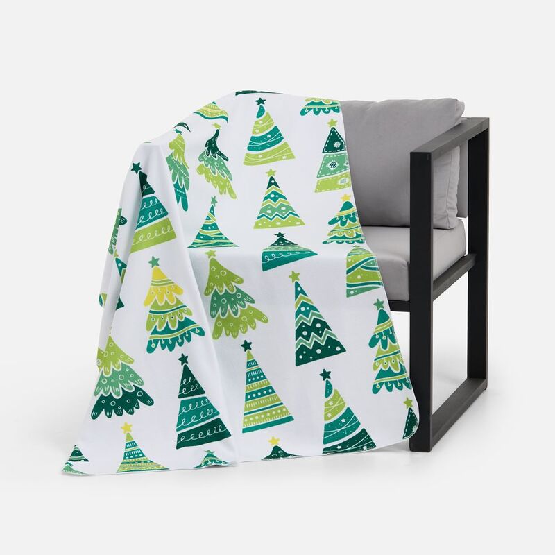 Флисовый плед Imaginario, зеленый арт.18648.90