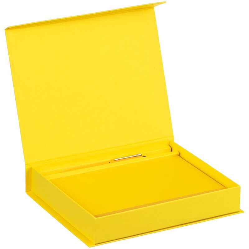 Коробка Duo под ежедневник и ручку, желтая арт.1639.80