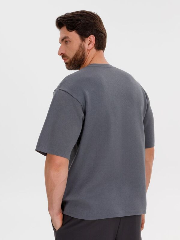 Джемпер с коротким рукавом Siluetti Volumica, серый арт.20573.10