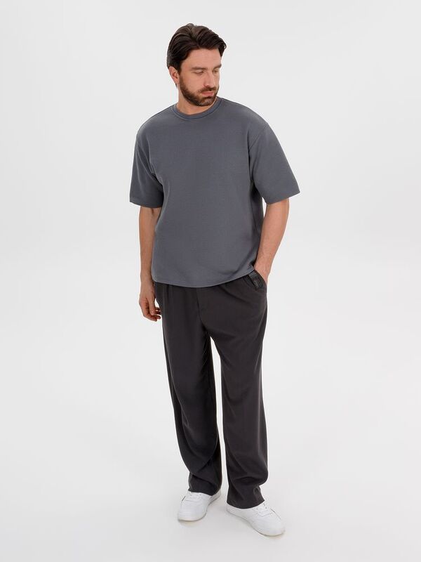 Джемпер с коротким рукавом Siluetti Volumica, серый арт.20573.10