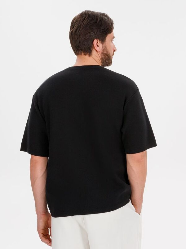 Джемпер с коротким рукавом Siluetti Volumica, черный арт.20573.30