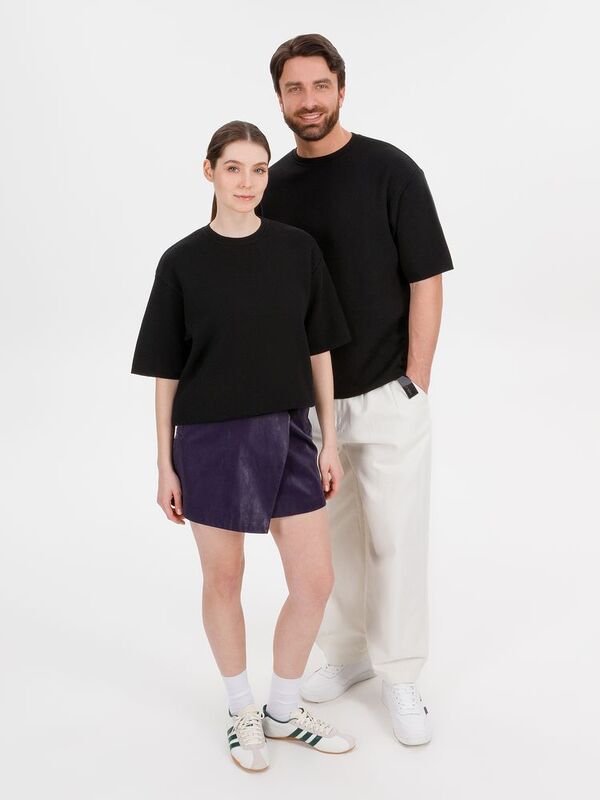 Джемпер с коротким рукавом Siluetti Volumica, черный арт.20573.30