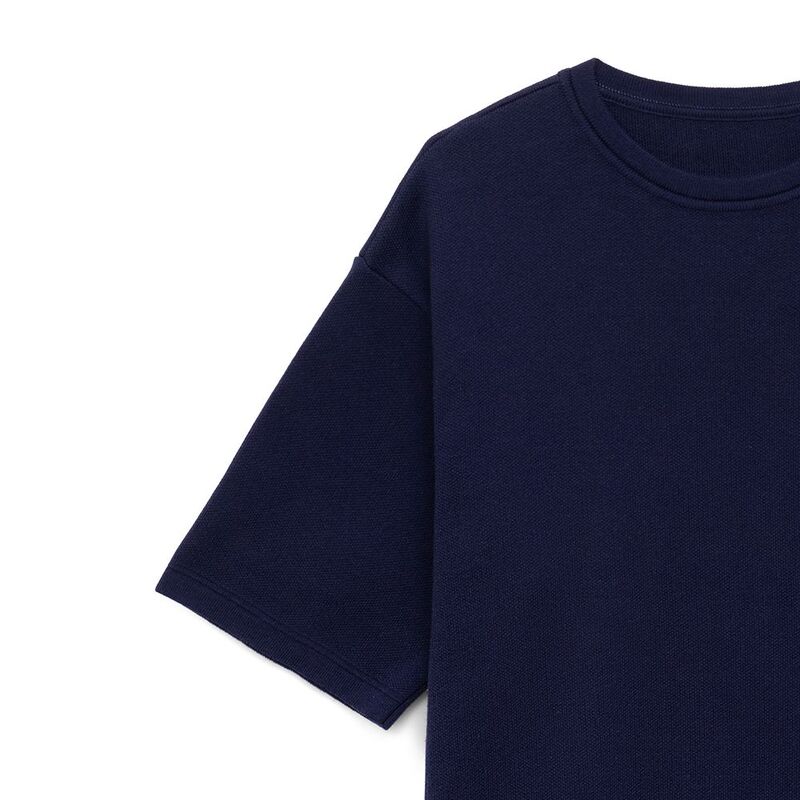 Джемпер с коротким рукавом Siluetti Volumica, темно-синий арт.20573.41