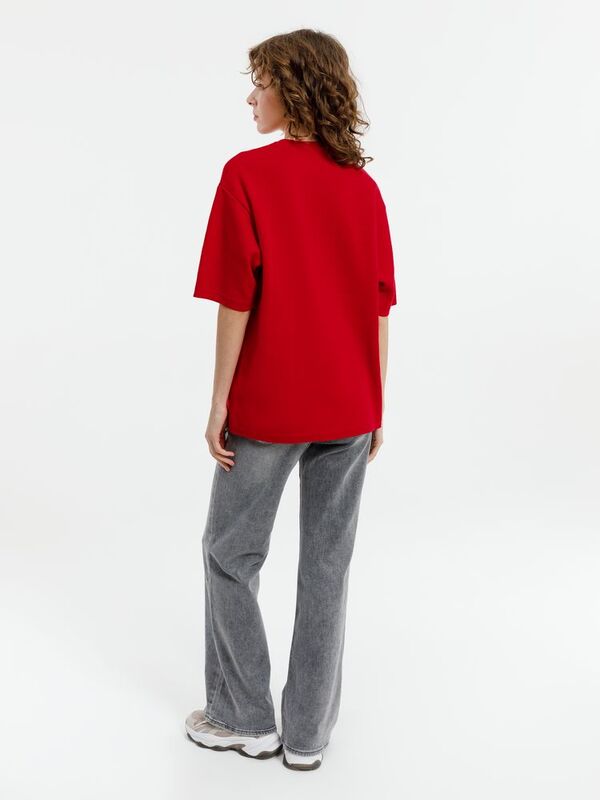 Джемпер с коротким рукавом Siluetti Volumica, красный арт.20573.50