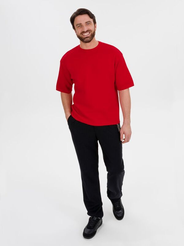 Джемпер с коротким рукавом Siluetti Volumica, красный арт.20573.50