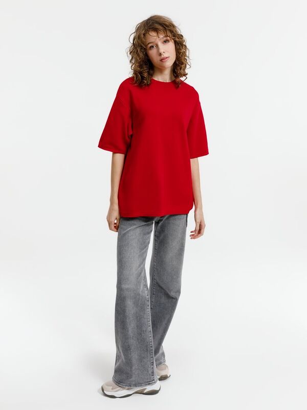 Джемпер с коротким рукавом Siluetti Volumica, красный арт.20573.50