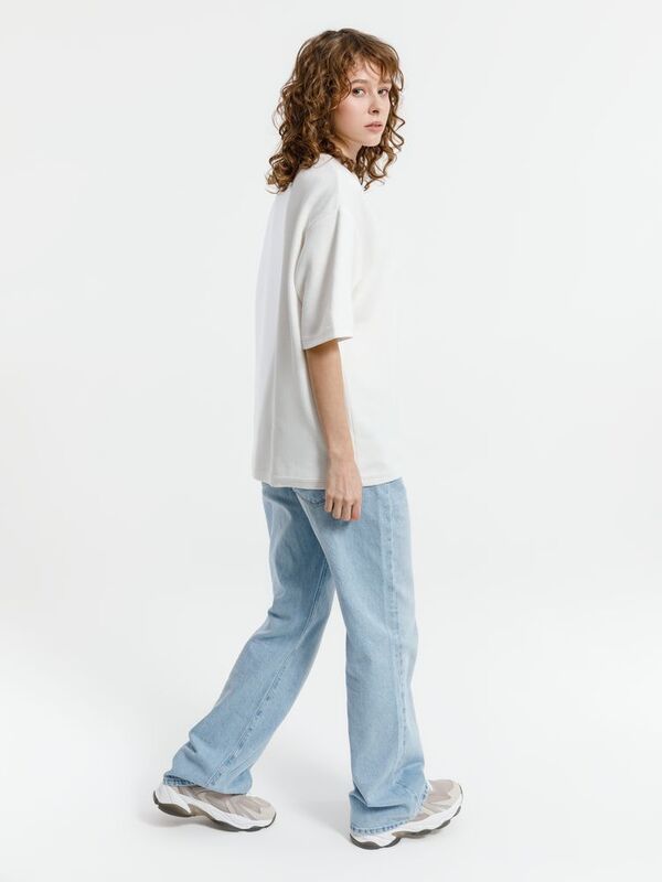 Джемпер с коротким рукавом Siluetti Volumica, молочно-белый арт.20573.60