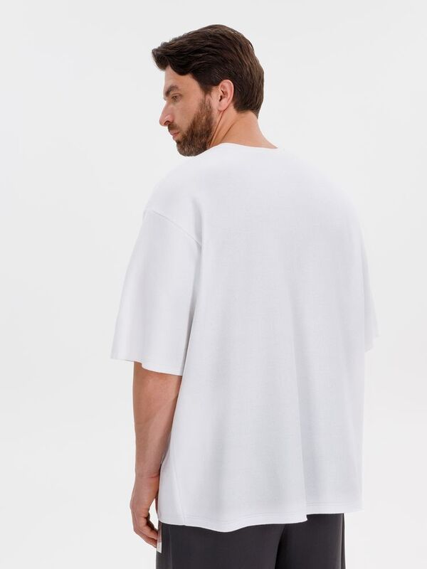 Джемпер с коротким рукавом Siluetti Volumica, молочно-белый арт.20573.60