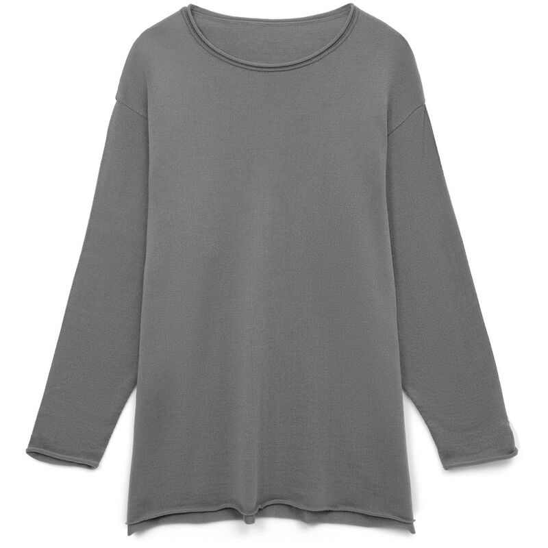 Лонгслив унисекс Siluetti Fuori, серый арт.20574.10