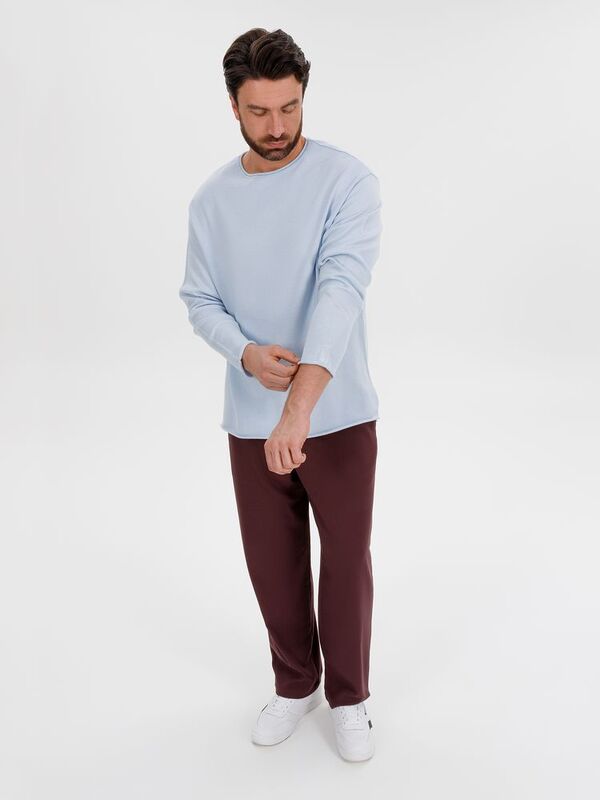 Лонгслив унисекс Siluetti Fuori, светло-голубой арт.20574.17