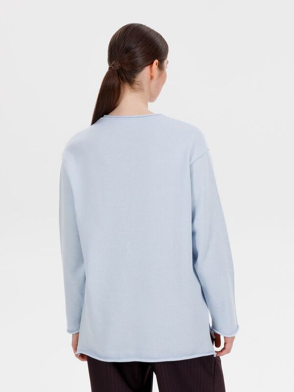 Лонгслив унисекс Siluetti Fuori, светло-голубой арт.20574.17