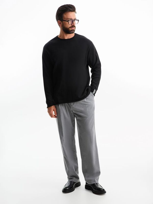 Лонгслив унисекс Siluetti Fuori, черный арт.20574.30