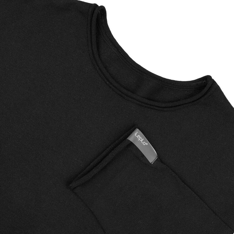 Лонгслив унисекс Siluetti Fuori, черный арт.20574.30