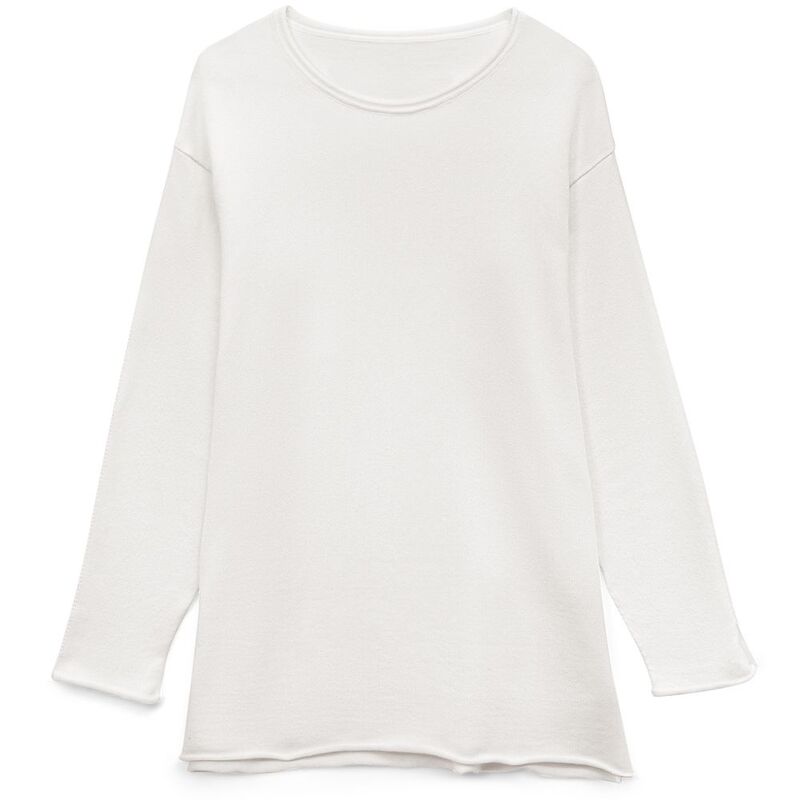 Лонгслив унисекс Siluetti Fuori, молочно-белый арт.20574.60