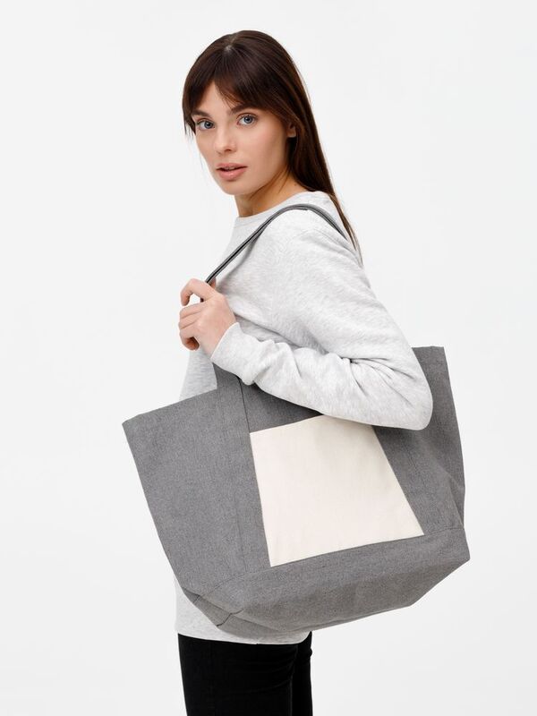 Шопер Shophop, серый с неокрашенным арт.17296.10