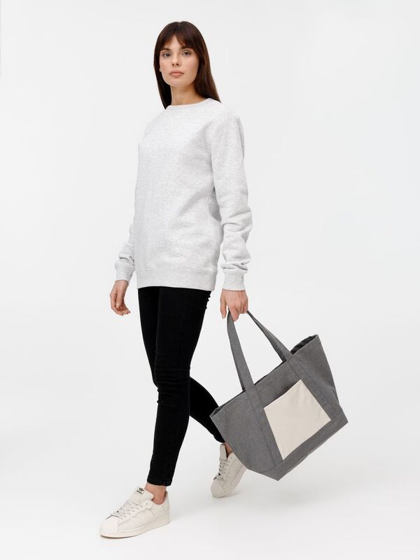 Шопер Shophop, серый с неокрашенным арт.17296.10