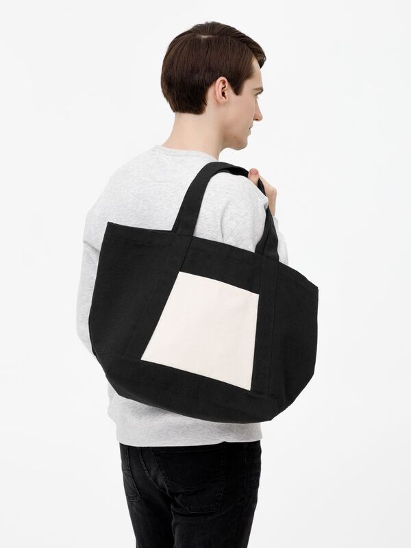 Шопер Shophop, черный с неокрашенным арт.17296.30