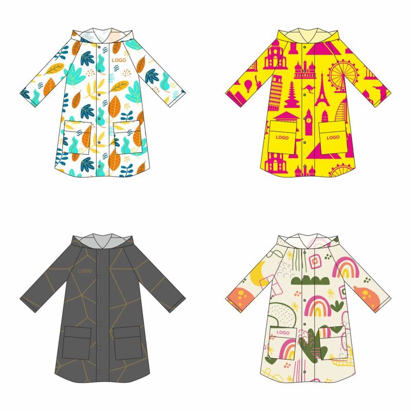 Дождевик классический RainCoat Premium на заказ, разноцветный, M/L арт.18512.01