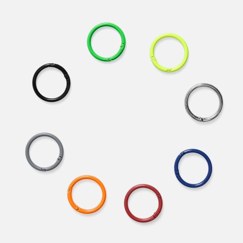 Карабин-кольцо Claus, L, желтый неон арт.17394.89