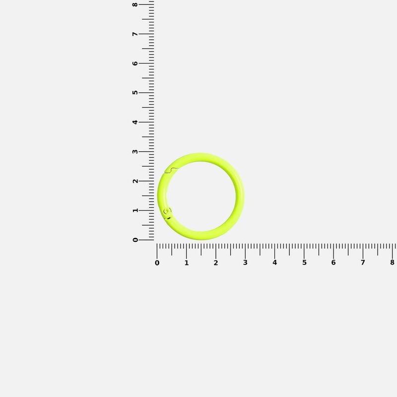 Карабин-кольцо Claus, L, желтый неон арт.17394.89