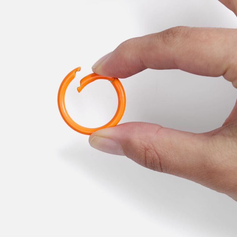 Карабин-кольцо Claus, L, оранжевый неон арт.17394.22