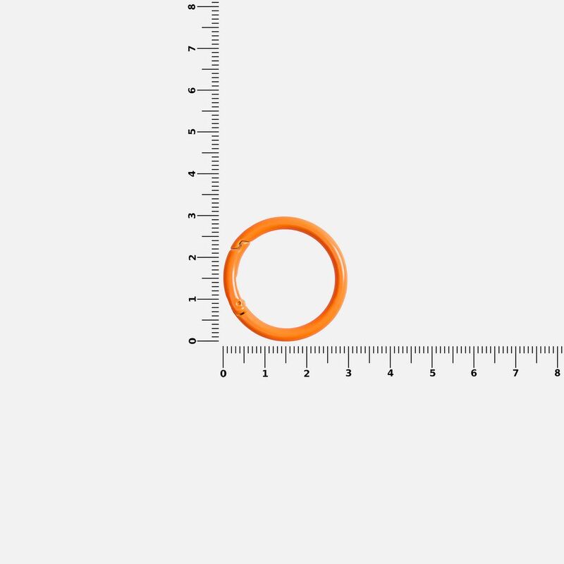 Карабин-кольцо Claus, L, оранжевый неон арт.17394.22